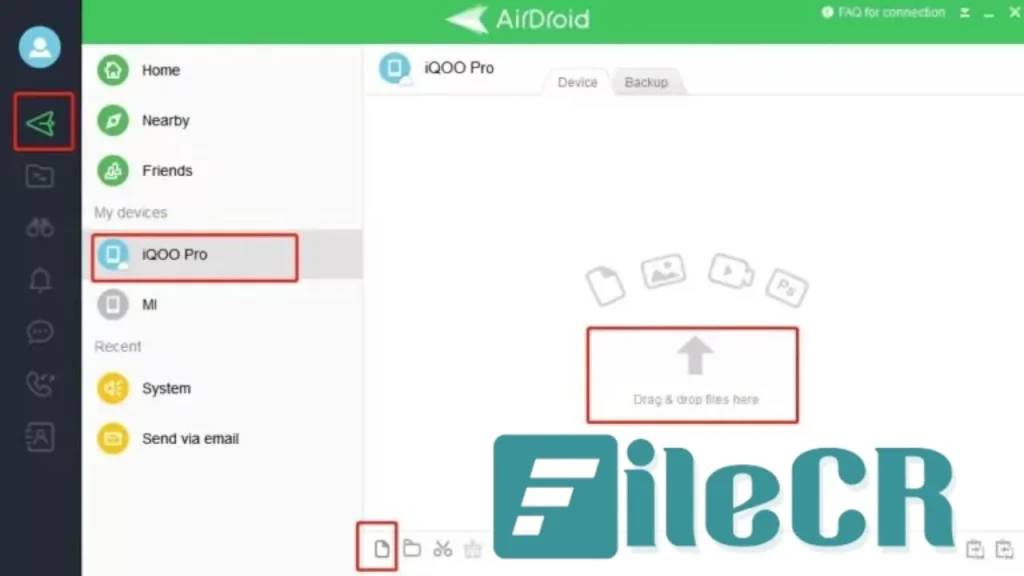 AirDroid File Transfer Manage