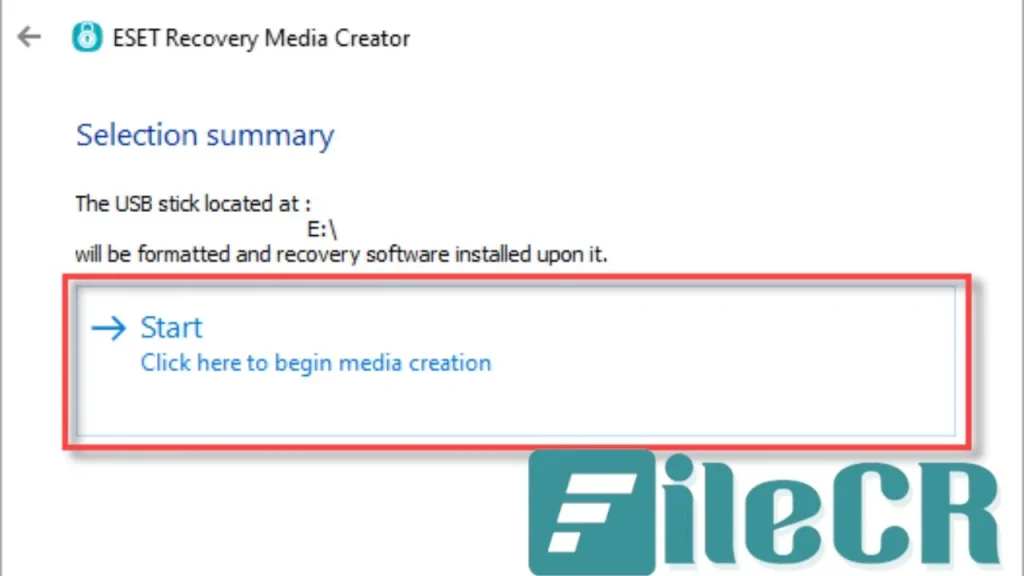 ESET Recovery Media Creator