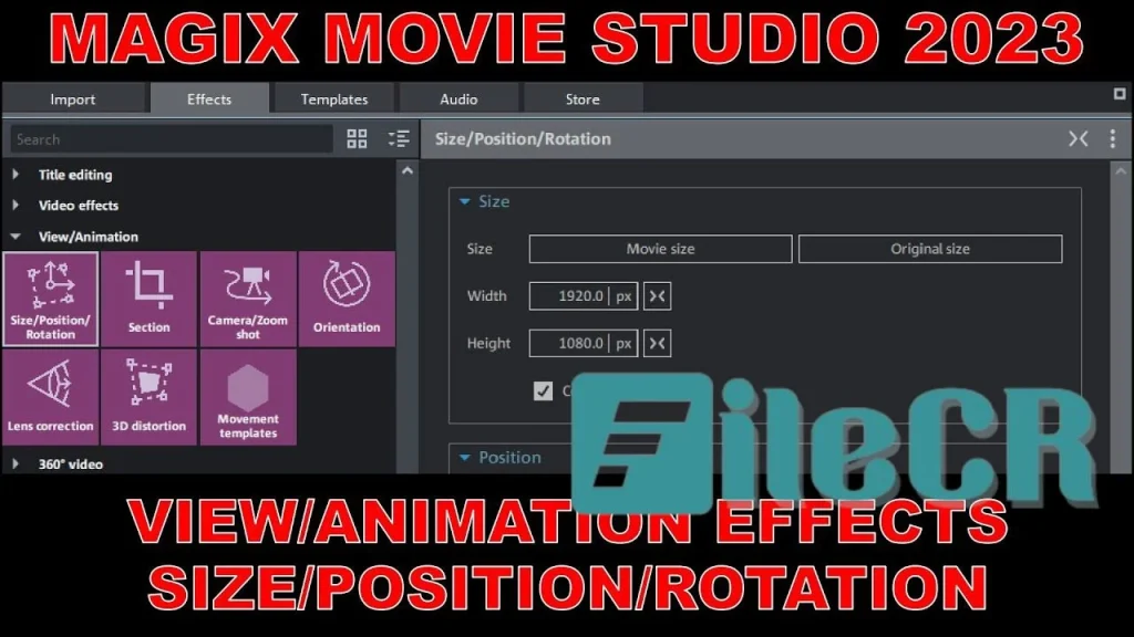 MAGIX Movie Studio Platinum