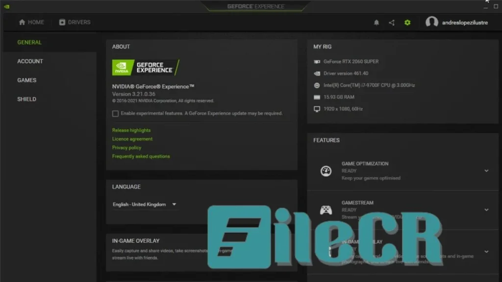 NVIDIA GeForce Experience