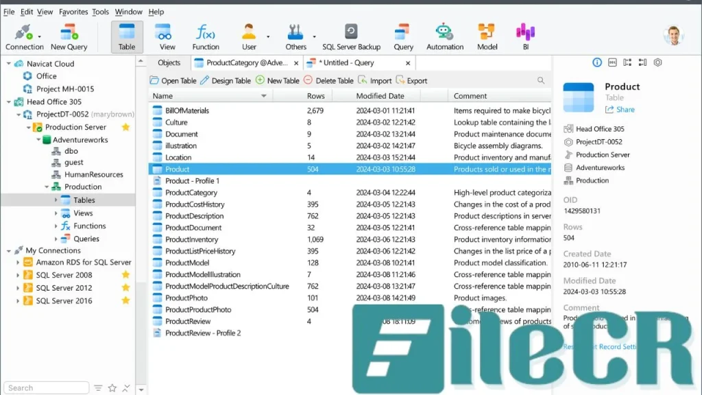 Navicat for SQL Server