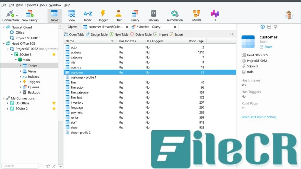 Navicat for SQLite