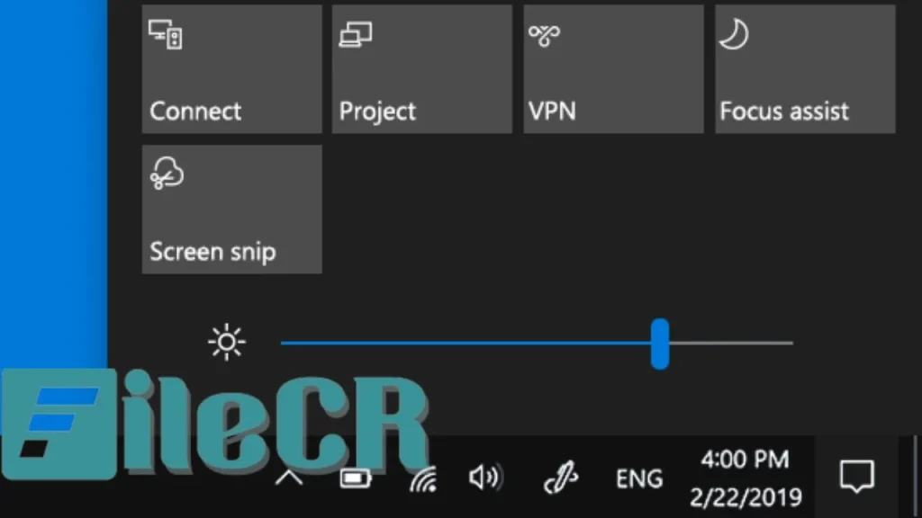 Win10 Brightness Slider