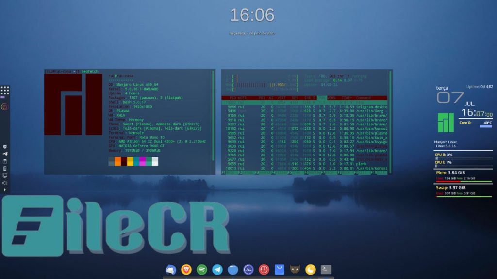 manjaro kde 